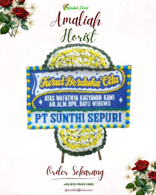Papan Bunga Duka di Karang Sidemen